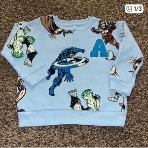 Marvel Light Blue Kids' Sweatshirt